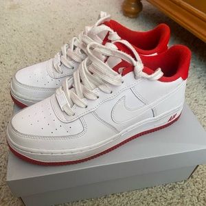 Nike Air Force 1 Red and White